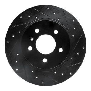 Buick Terraza Brake Rotor (1) - Rear Right - R1 Concepts - Drilled & Slotted - Black - 2005
